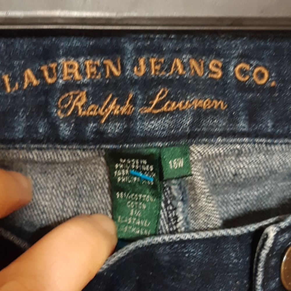 RALPH LAUREN Womens denim Jeans Cotton Plus 16w B22 - Picture 4 of 12